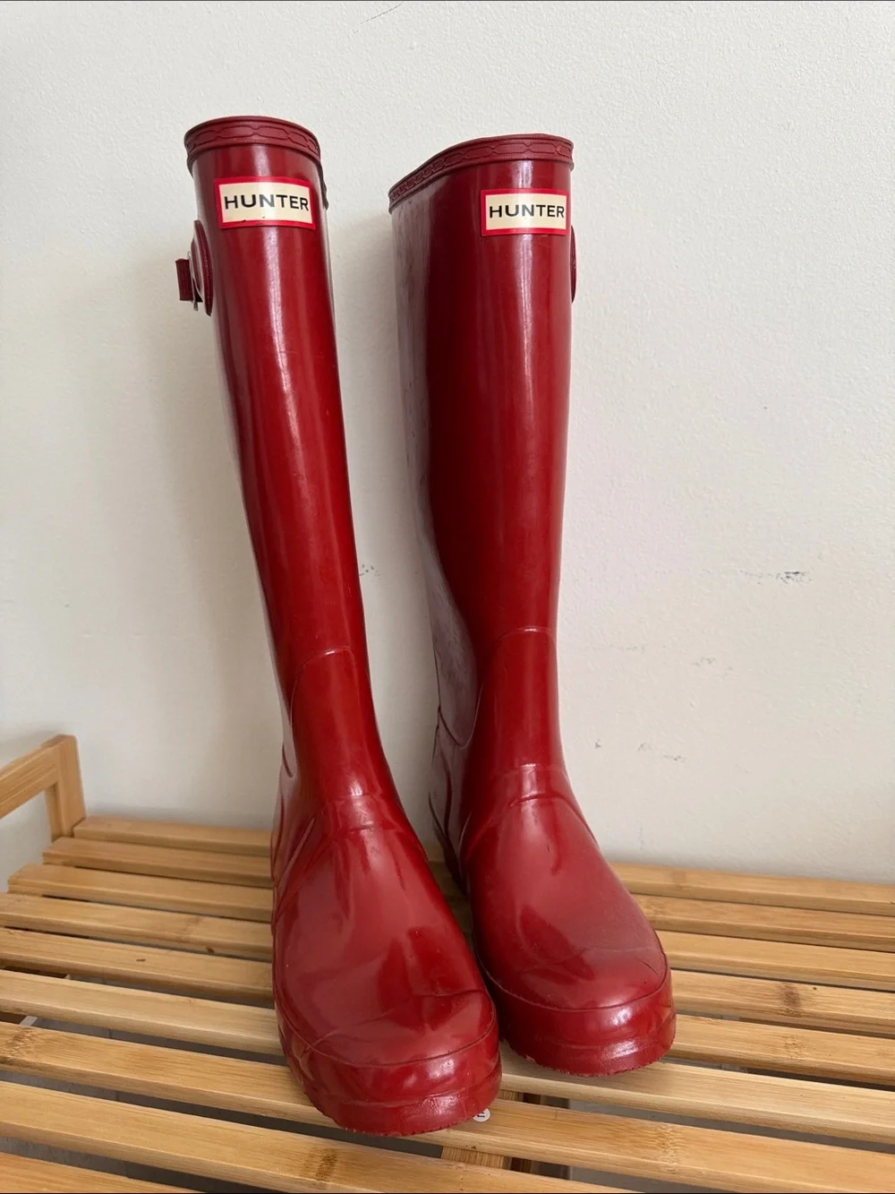 Hunter Tall Gloss Red Women's Rain Boots